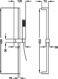 Душевая стойка Cezares Levico хром LEVICO-SD-01-Cr, 3