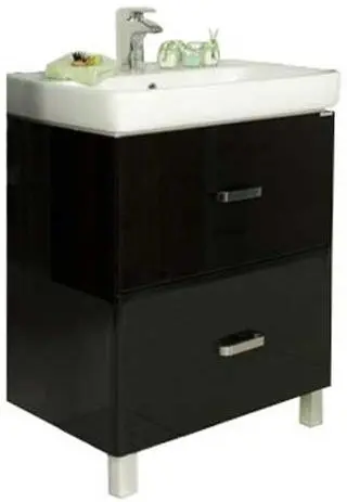 Тумба-умывальник напольная Aquaton Америна 70 H чёрный 1A1693K1AM950, 1