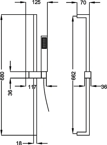 Душевая стойка Cezares Levico хром LEVICO-SD-01-Cr