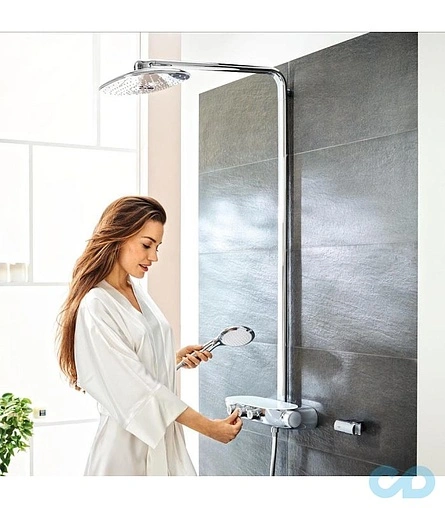 Лейка верхнего душа с настенным креплением Grohe Rainshower SmartControl 360 Duo хром 26254000