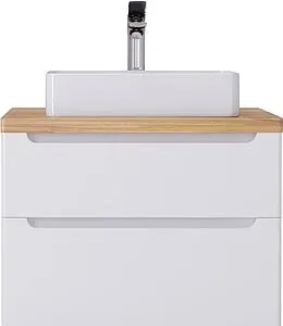 Тумба-умывальник подвесная Jorno Wood 80 белый wood.01.80/P/W+ Тумба-умывальник подвесная Jorno Wood 80 белый wood.01.80/P/W+, 1