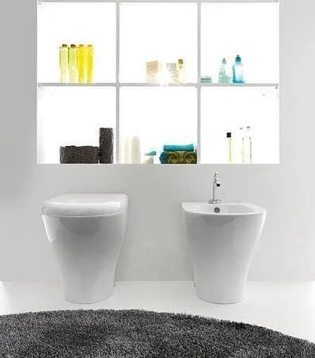 Унитаз приставной безободковый Kerasan Aquatech белый 371801