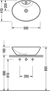 Раковина Serel 55 белый CH34 Раковина Serel 55 белый CH34, 2