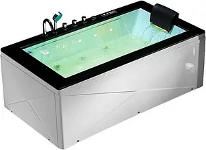 Ванна акриловая с гидромассажем Gemy 180x100 G9258 Ванна акриловая с гидромассажем Gemy 180x100 G9258, 1