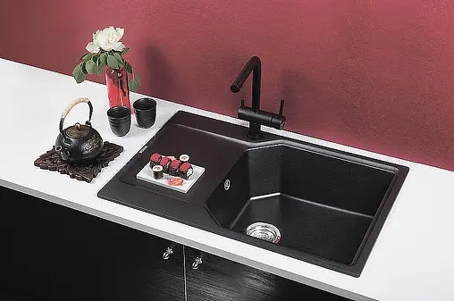 Мойка кухонная Omoikiri Yonaka 61-BL черный 4993638