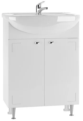 Тумба-умывальник напольный Айсберг Классик 60 белый DA1025T+4620008192772