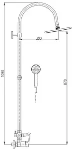 Душевая система со смесителем для душа Rav Slezak Сolorado хром CO182.5/3 Душевая система со смесителем для душа Rav Slezak Сolorado хром CO182.5/3, 2