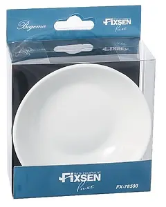 Мыльница Fixsen Bogema хром/белый с рисунком FX-788 Мыльница Fixsen Bogema хром/белый с рисунком FX-788, 2