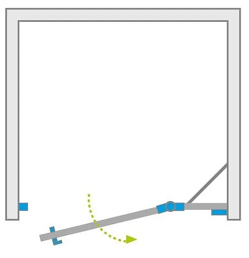 Дверь в нишу 900мм прозрачное стекло Radaway Almatea DWJ 90 R 31102-01-01N