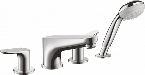 Смеситель на борт ванны на 4 отверстия Hansgrohe Focus хром 31936000