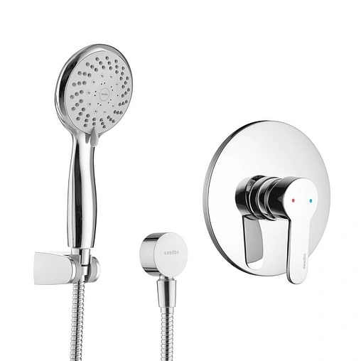 Смеситель для душа скрытого монтажа Swedbe Platta хром 5531
