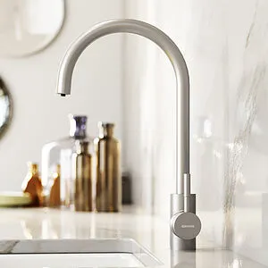 Смеситель для кухни с подключением к фильтру Damixa Merkur никель 400721400 Смеситель для кухни с подключением к фильтру Damixa Merkur никель 400721400, 4