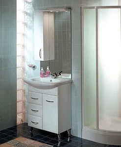 Шкаф-зеркало Aquaton Марсия 67 L белый 1A007502MS01L Шкаф-зеркало Aquaton Марсия 67 L белый 1A007502MS01L, 4