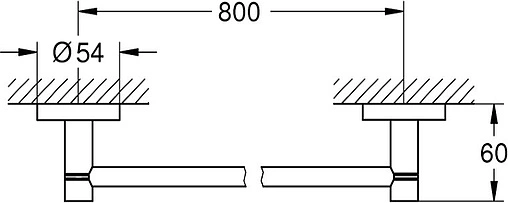 Полотенцедержатель Grohe Essentials хром 40386001