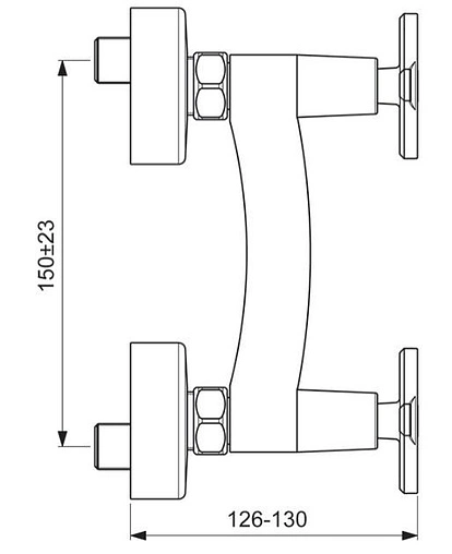 Смеситель для душа Vidima Art хром BA327AA