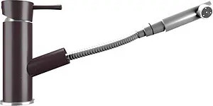 Смеситель для кухни с выдвижным изливом Ulgran шоколад U-009-345 Смеситель для кухни с выдвижным изливом Ulgran шоколад U-009-345, 1