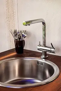 Смеситель для кухни с подключением к фильтру Omoikiri Nagano-C хром 4994146, 4