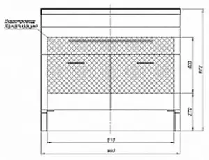 Тумба-умывальник напольная Aquanet Верона 100 белый 00182710+00158753 Тумба-умывальник напольная Aquanet Верона 100 белый 00182710+00158753, 3