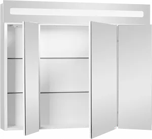 Шкаф-зеркало Домино Аврора 80 белый DV8009HZ, 3