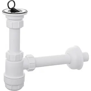Сифон бутылочный для раковины Mc Alpine белый MRW1, 1