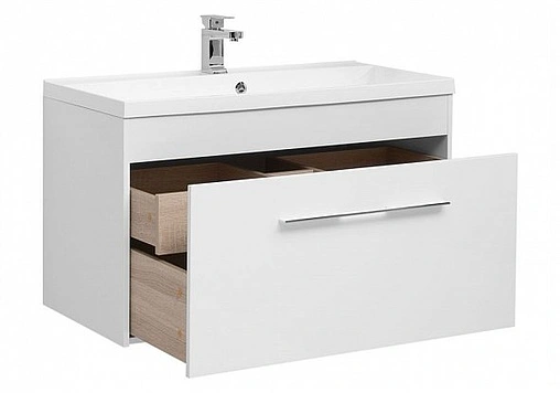 Тумба под умывальник подвесная Aquanet Августа 100 белый 00210019