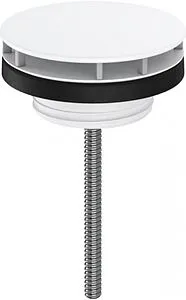 Выпуск без перекрытия для раковины без перелива Hansgrohe белый матовый 50001700 Выпуск без перекрытия для раковины без перелива Hansgrohe белый матовый 50001700, 1