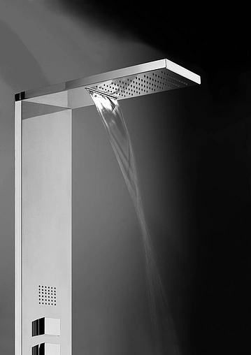 Душевая панель со смесителем для душа Bossini Manhattan Panel 4 Monocomando хром L00891.030 Душевая панель со смесителем для душа Bossini Manhattan Panel 4 Monocomando хром L00891.030