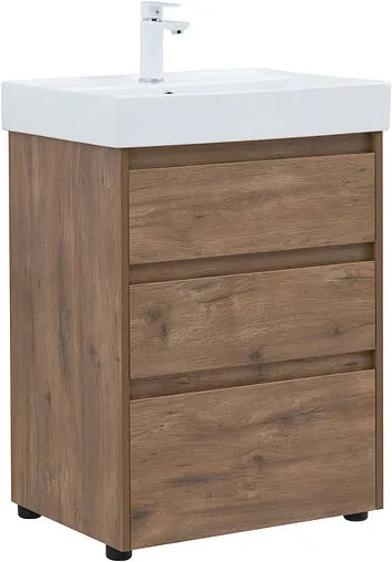 Тумба-умывальник напольная Aquanet Nova Lite 60 дуб рустикальный 00302471+00242905