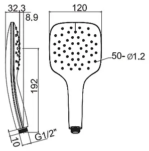 Лейка ручного душа Ravak Air 959.10 белый X07P351 Лейка ручного душа Ravak Air 959.10 белый X07P351, 2