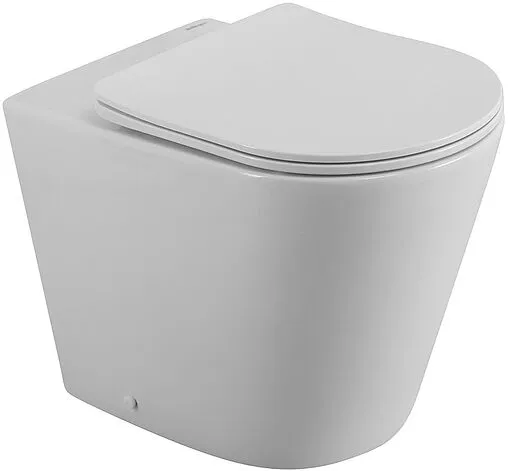 Унитаз приставной безободковый BelBagno Flay-R белый BB1003CBR/SC
