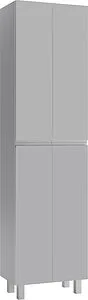 Шкаф-пенал напольный Домино Graffo 50 светло-серый DGr2424P, 1