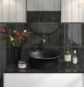 Раковина Kerama Marazzi Canaletto 40 жемчужно-черный CN.wb.40\BLK.M Раковина Kerama Marazzi Canaletto 40 жемчужно-черный CN.wb.40\BLK.M, 3