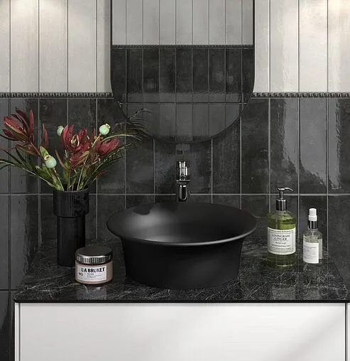 Раковина Kerama Marazzi Canaletto 40 жемчужно-черный CN.wb.40\BLK.M