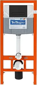 Инсталляция для подвесного унитаза Set 3 в 1 BelBagno BB002-80/BB007-PR-NERO.M с кнопкой черный матовый Инсталляция для подвесного унитаза Set 3 в 1 BelBagno BB002-80/BB007-PR-NERO.M с кнопкой черный матовый, 4