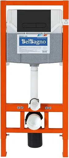 Инсталляция для подвесного унитаза Set 3 в 1 BelBagno BB002-80/BB007-PR-NERO.M с кнопкой черный матовый Инсталляция для подвесного унитаза Set 3 в 1 BelBagno BB002-80/BB007-PR-NERO.M с кнопкой черный матовый