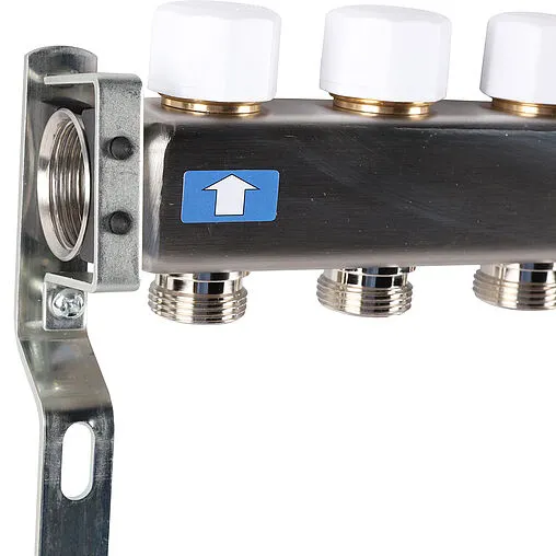 Группа коллекторная без расходомеров 6 отводов 1&quot;в/в x ¾&quot;ек Rommer RMS-3201-000006