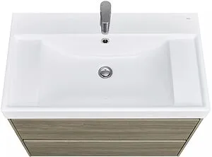 Тумба под умывальник подвесная Roca Ona 80 вяз тёмный A857630511 Тумба под умывальник подвесная Roca Ona 80 вяз тёмный A857630511, 3