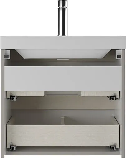 Тумба-умывальник подвесной Домино Dune 60 серый тауп DD2501T+4627173210164