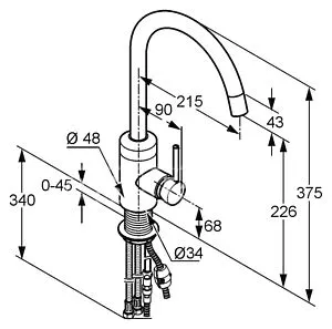 Смеситель для раковины Kludi Bingo star хром 428519678 Смеситель для раковины Kludi Bingo star хром 428519678, 2