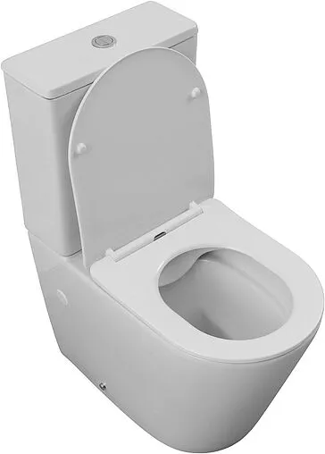 Унитаз-компакт безободковый Aquanet Atago 2.0 C1 Rimless белый Atago 2.0 C1+Atago 2.0 C2