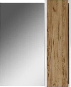 Шкаф-зеркало Домино Uno 60 дуб вотан/белый DU1512HZ, 5
