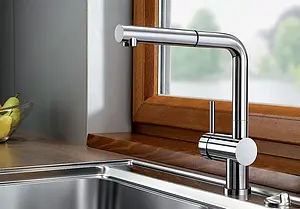 Смеситель для кухни с выдвижным изливом Blanco Linus-S хром 514016 Смеситель для кухни с выдвижным изливом Blanco Linus-S хром 514016, 3