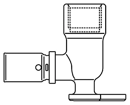 Водорозетка пресс 20мм x ½&quot;в Oventrop Cofit P 1517045