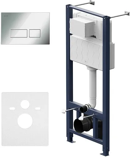 Комплект 6 в 1 Am.Pm Spirit 2.0 FlashClean IS47051.701700MB с кнопкой хром глянцевый