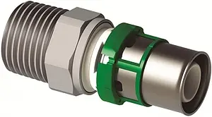 Муфта пресс переходная 20мм x ½"н Comap MultiSkin PPSU 9243GW2012 Муфта пресс переходная 20мм x ½"н Comap MultiSkin PPSU 9243GW2012, 1