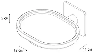 Мыльница Fixsen Square хром FX-93108 Мыльница Fixsen Square хром FX-93108, 3