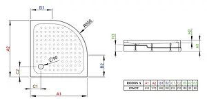 Поддон для душа Radaway Rodos A900 4P99155-03 Поддон для душа Radaway Rodos A900 4P99155-03, 3