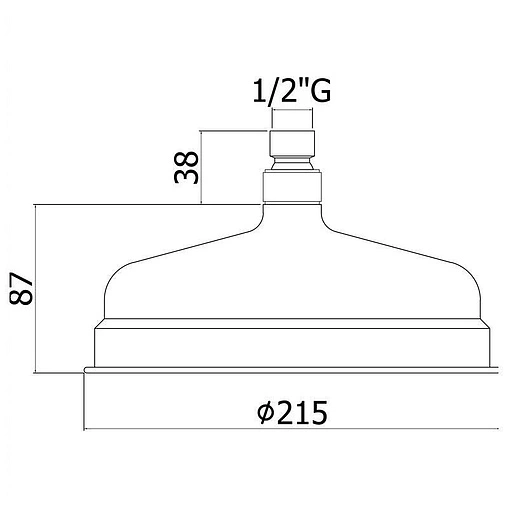 Лейка верхнего душа Paffoni Belinda хром ZSOF046CR
