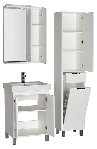 Шкаф-зеркало Aquanet Гретта 60 R белый 00177015