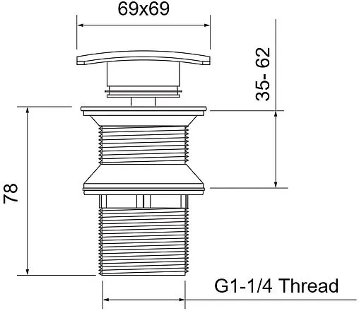 Выпуск автоматический для раковины с переливом Aquatek чёрный матовый AQ6004MB Выпуск автоматический для раковины с переливом Aquatek чёрный матовый AQ6004MB